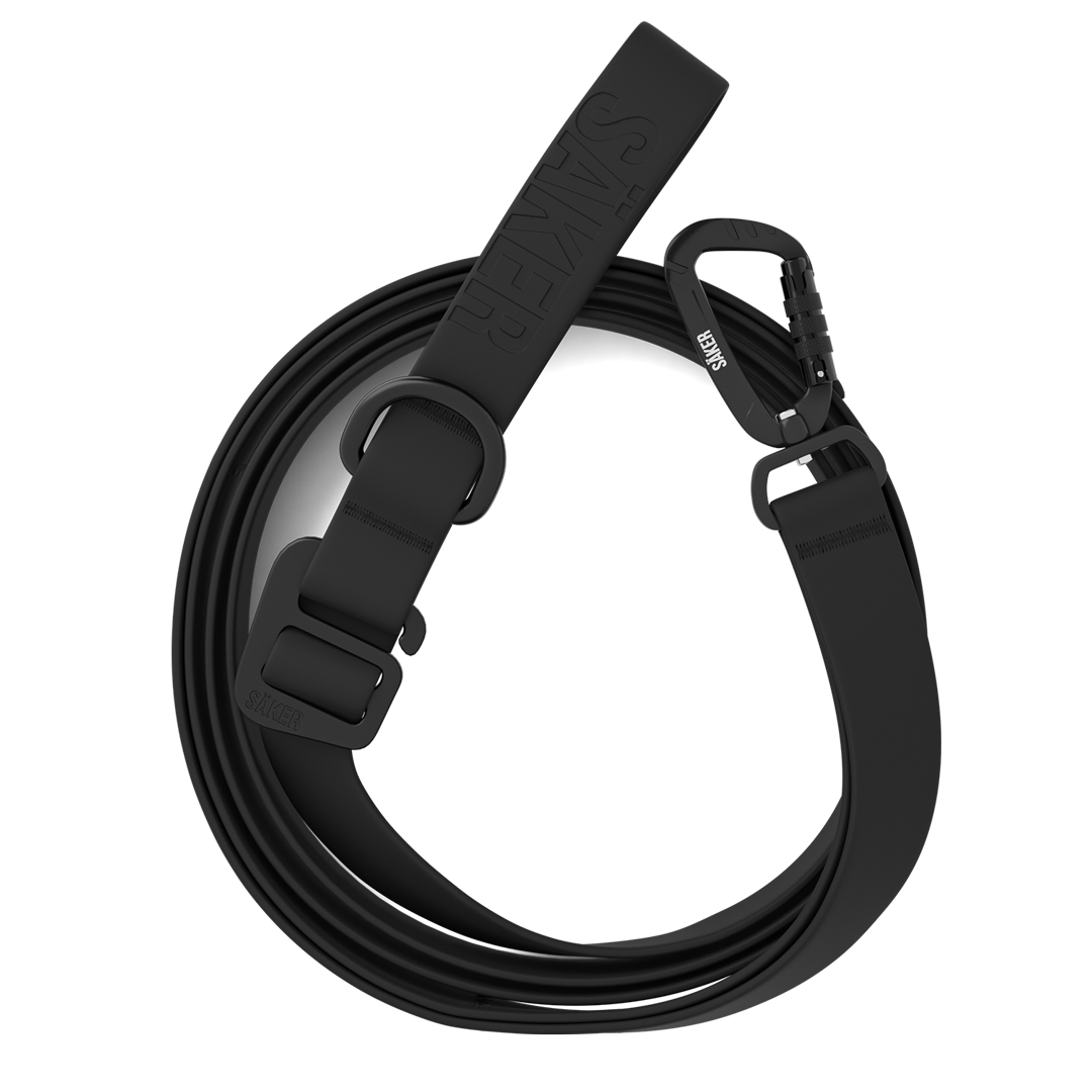 Top view of the Kelp™ leash in black