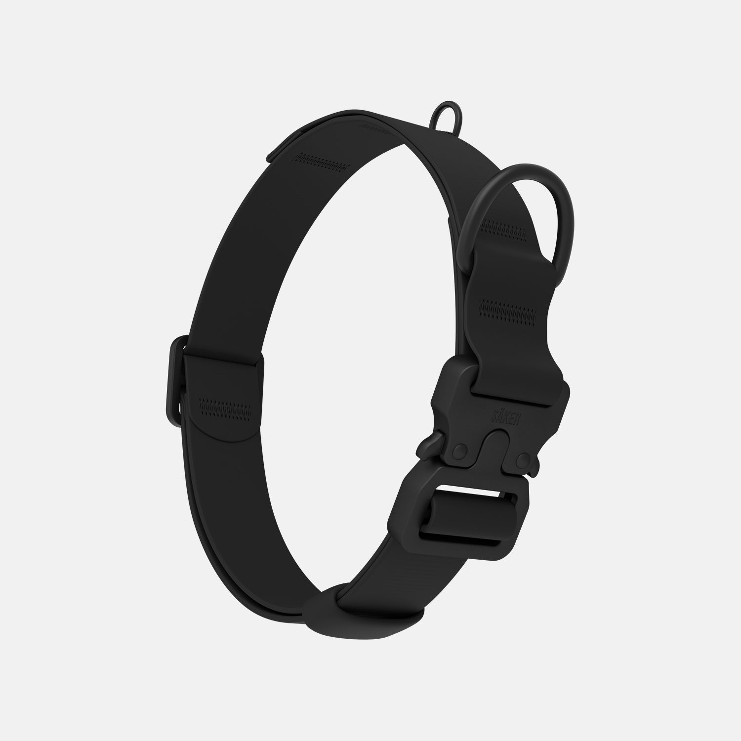 Vertical view of the Kelp™ collar in Black color