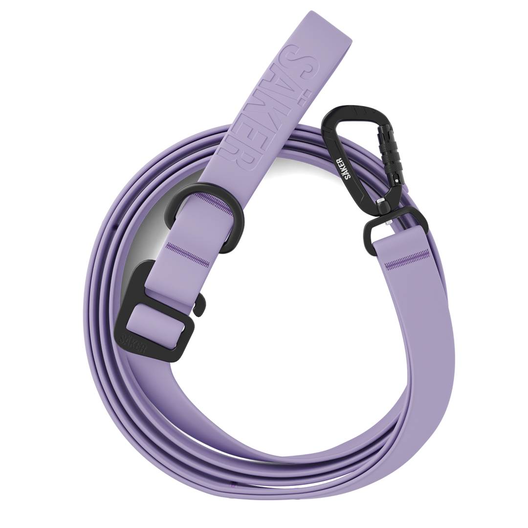 Top view of the Kelp™ leash in Lilas