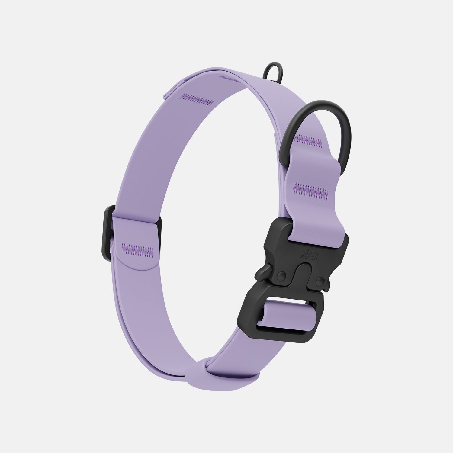 Vertical view of the Kelp™ collar in Lilas color